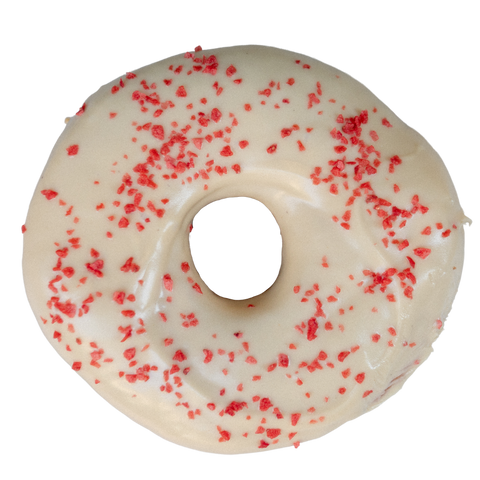 Chocolate blanco con fresa liofilizada